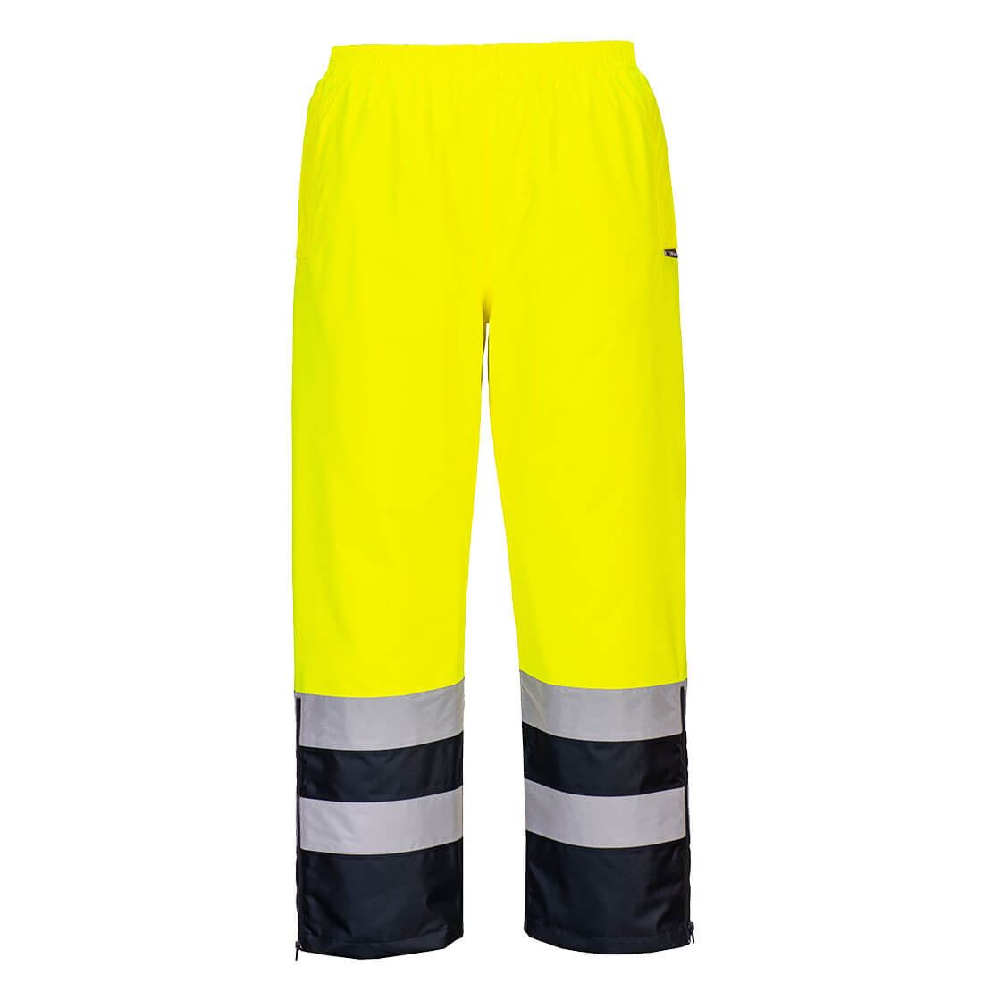 Portwest Hi-Vis Lined Rain Pants