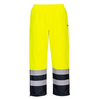 Portwest Hi-Vis Lined Rain Pants