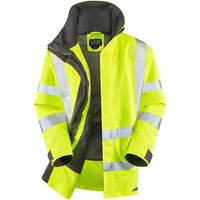 Leo Workwear Eastleigh Leo Ecoviz 10K Performance Breathable Anorak Hi Vis Jacket Coat