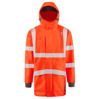 Leo Workwear Clovelly Leo Ecoviz 15K Performance+ Breathable Anorak Hi Vis