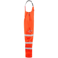 Leo Workwear Northam Leo Ecoviz 15K Performance+ Bib & Brace Hi Vis Orange