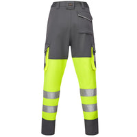 Leo Workwear Beckamoor Leo Ecoviz Womens Stretch Cargo Trouser Hi Vis