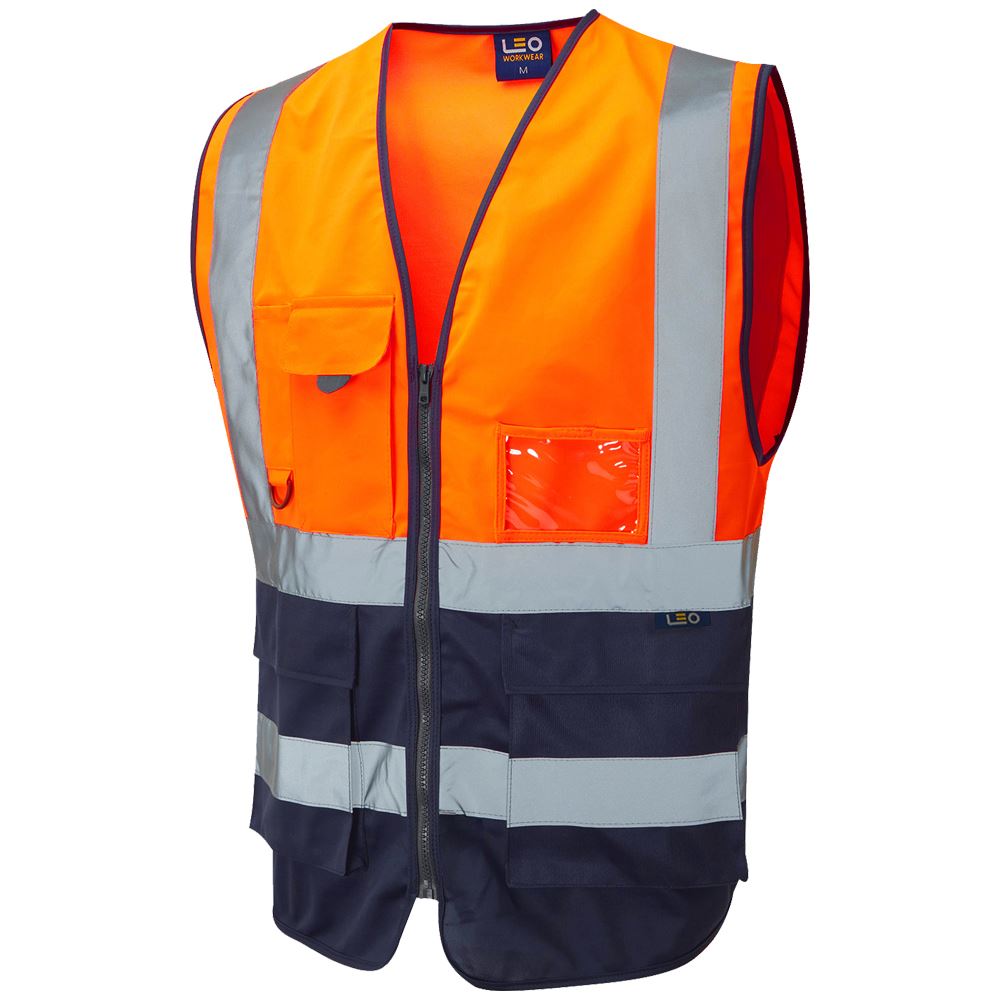 Leo Workwear Lynton Leo Ecoviz Superior Waistcoat