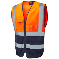 Leo Workwear Lynton Leo Ecoviz Superior Waistcoat
