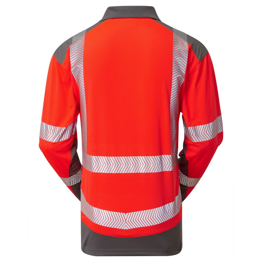 Leo Workwear Wringcliff Leo Ecoviz Performance+ Dual Colour Polo Shirt Lightweight Breathable
