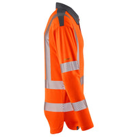 Leo Workwear Georgeham Leo Ecoviz Coolmax High Performance Sleeved Polo Shirt Hi Vis Work Top