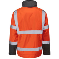 Leo Workwear Bickington Leo Ecoviz 4K Superior Fleece Lined Bomber Jacket Hi Vis