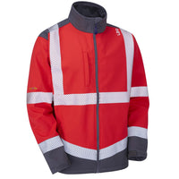 Leo Workwear Bowden Leo Ecoviz Softshell Jacket Hi Vis