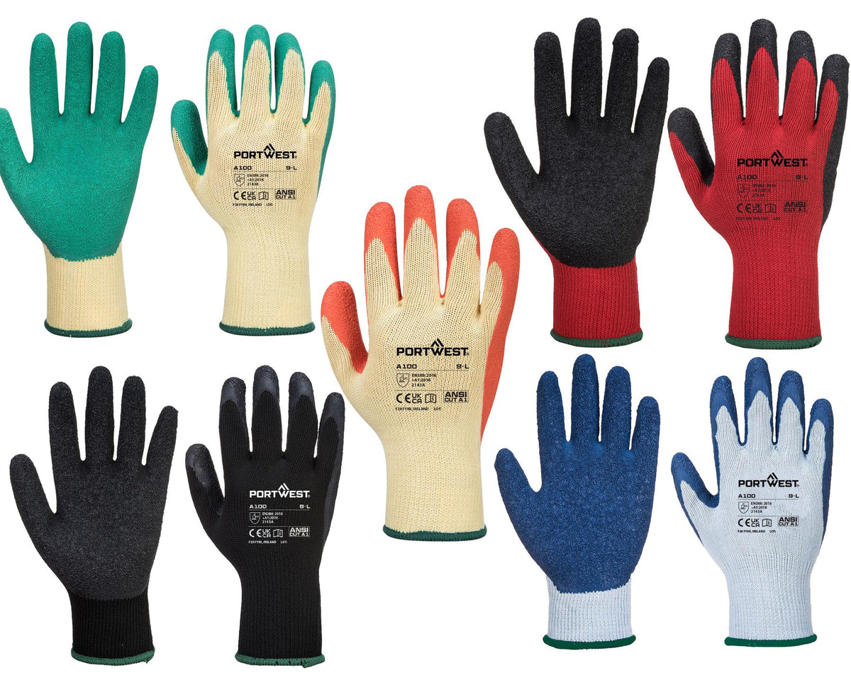Portwest Grip Glove - Latex (12 Pack)