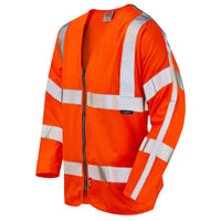 Leo Workwear Merton Leo Ecoviz Lfs Zipped Sleeved Waistcoat (En 14116)