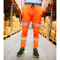 Leo Workwear Hawkridge Leo Ecoviz High Performance 4X Stretch Trouser Hi Vis Jogging