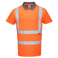 Portwest Hi-Vis Short Sleeve Polo Shirt RIS