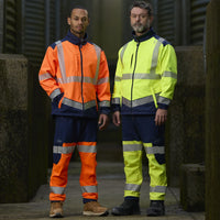 Leo Workwear Bowden Leo Ecoviz Softshell Jacket Hi Vis
