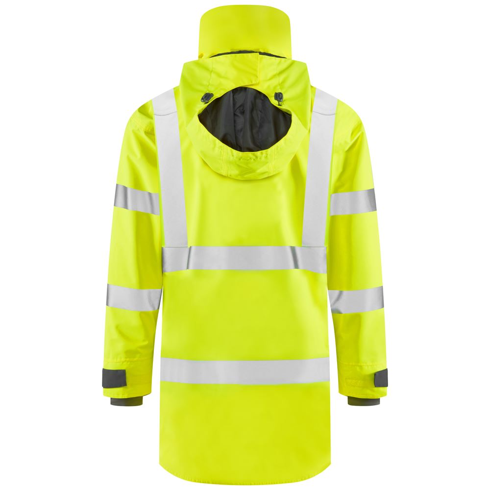 Leo Workwear Eastleigh Leo Ecoviz 10K Performance Breathable Anorak Hi Vis Jacket Coat