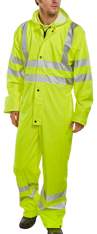 Beeswift Hi Vis PU Coverall