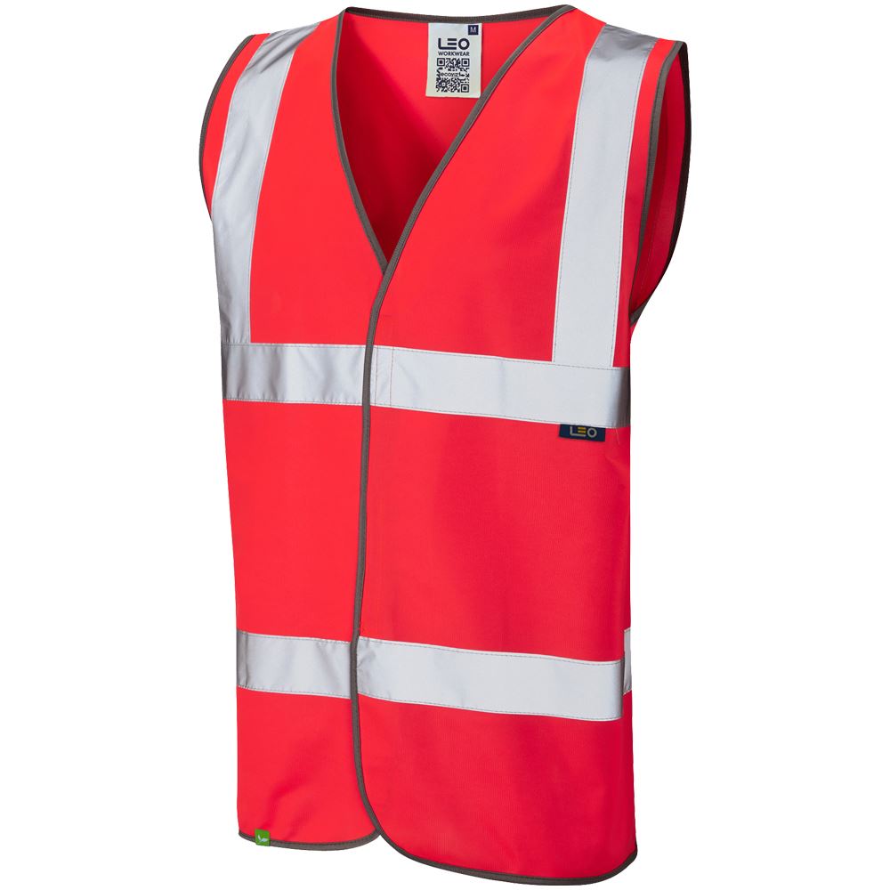 Leo Workwear Tarka Leo Ecoviz Waistcoat Hi Vis Superior