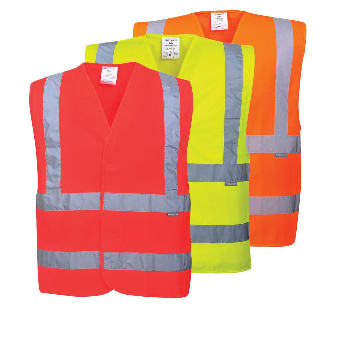 Portwest Hi-Vis Two Band & Brace Vest
