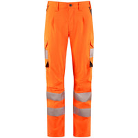 Leo Workwear Winswell Leo Ecoviz Womens Lightweight Polyester Stretch Cargo Trouser Hi Vis