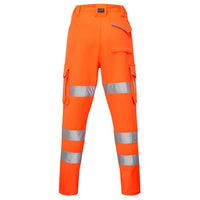 Leo Workwear Beckamoor Leo Ecoviz Womens Stretch Cargo Trouser Hi Vis
