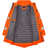 Leo Workwear Tawstock Leo Ecoviz 4K Baffle Lined Anorak Waterproof Jacket Coat