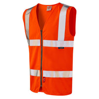 Leo Workwear Meeth Leo Ecoviz Lfs Zip Waistcoat (En 14116)