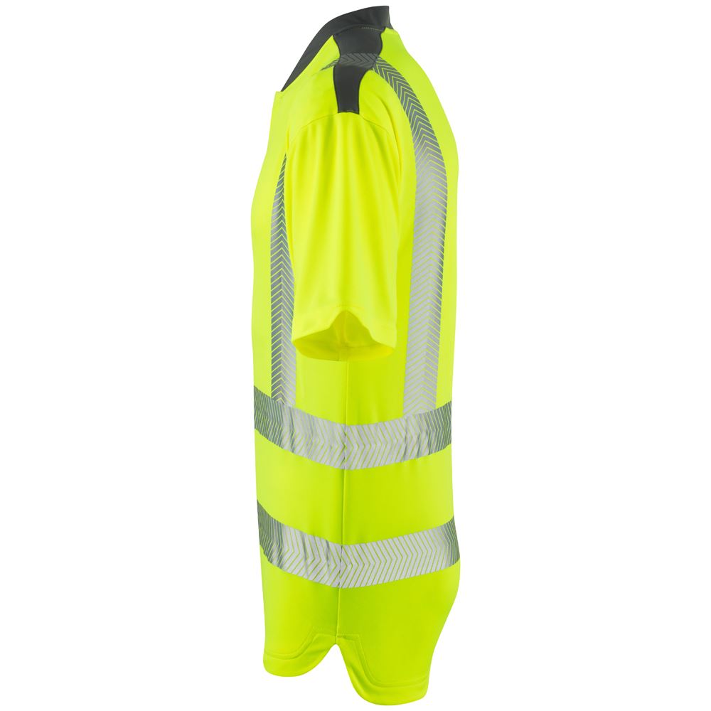 Leo Workwear Putsborough Leo Ecoviz Coolmax High Performance T-Shirt Hi Vis Traffic
