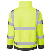 Leo Workwear Chivenor Leo Ecoviz 4K Baffle Lined Bomber Jacket Hi Vis Class 3