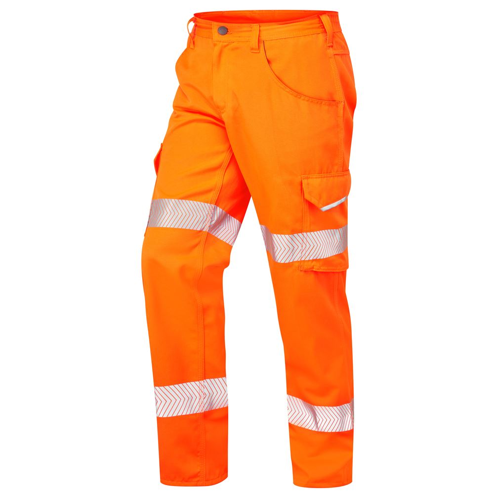Leo Workwear Yelland Leo Ecoviz Lightweight Poly/Cotton Cargo Trouser Class 1