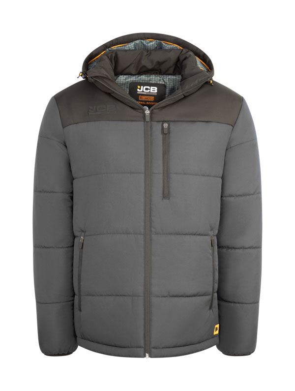 JCB Workwear Unisex Padded Jacket with Hood