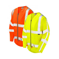 Leo Workwear Huish Leo Ecoviz Lfs/As Sleeved Zip Waistcoat (En 14116 & En1149)