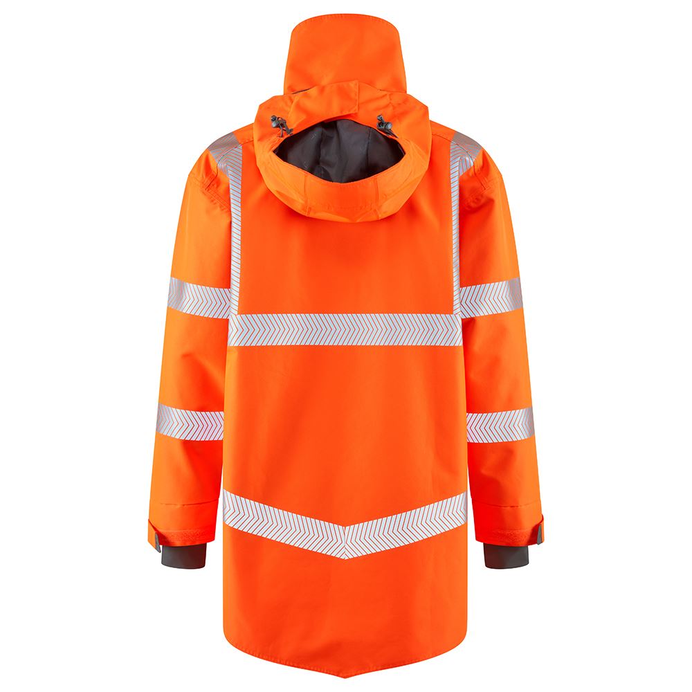Leo Workwear Clovelly Leo Ecoviz 15K Performance+ Breathable Anorak Hi Vis