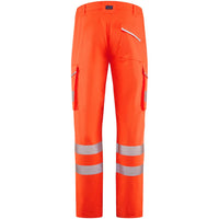 Leo Workwear Winsford Leo Ecoviz Lightweight Polyester Stretch Cargo Trouser Hi Vis Class1