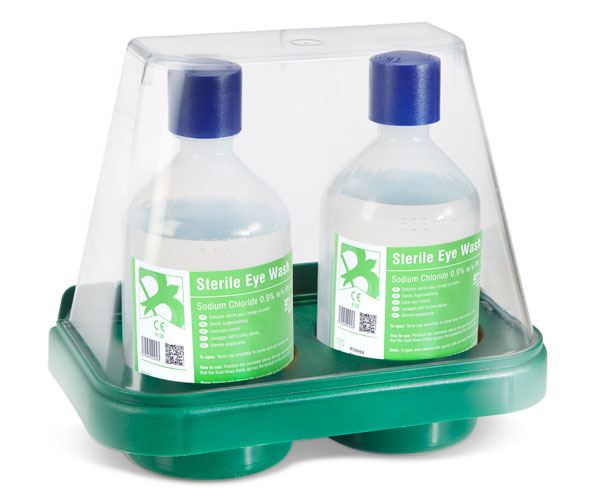 Beeswift Double Eyewash Stand with 2 x 500ml