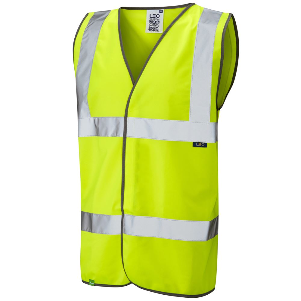 Leo Workwear Tarka Leo Ecoviz Waistcoat Hi Vis Superior