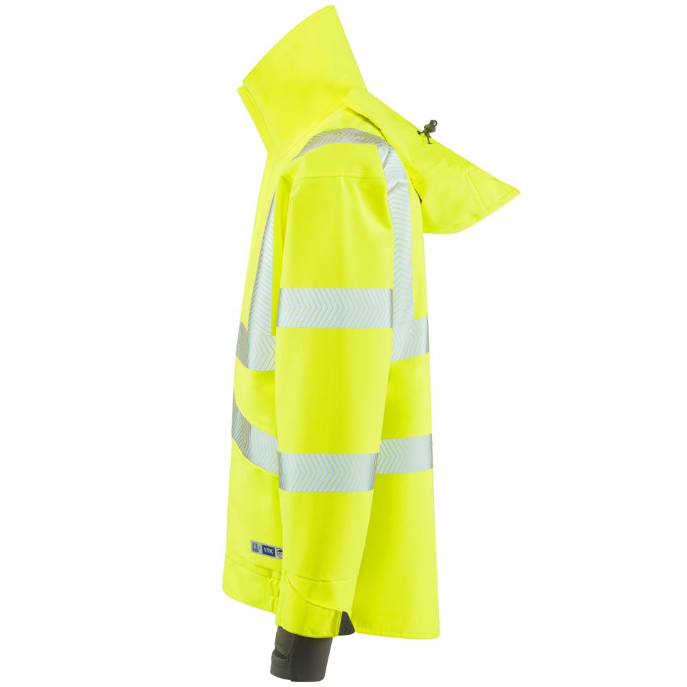 Leo Workwear Dartmoor Leo Ecoviz 15K Performance+ Breathable Bomber Jacket Hi Vis Class 3