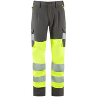 Leo Workwear Winswell Leo Ecoviz Womens Lightweight Polyester Stretch Cargo Trouser Hi Vis