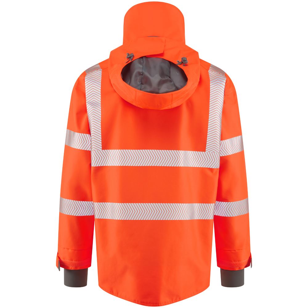 Leo Workwear Dartmoor Leo Ecoviz 15K Performance+ Breathable Bomber Jacket Hi Vis Class 3