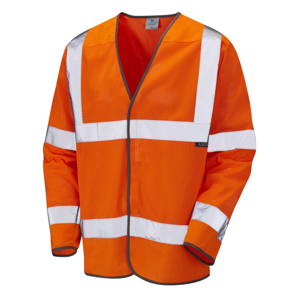 Leo Workwear Fremington Leo Ecoviz Mesh Sleeved Waistcoat