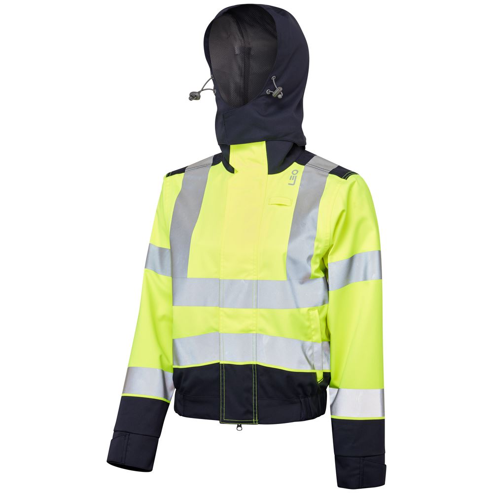 Leo Workwear Honeychurch Leo Ecoviz 10Kx Performance+ Womens Breathable 2-Part Coverall Hi Vis Stretch