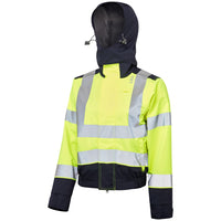 Leo Workwear Honeychurch Leo Ecoviz 10Kx Performance+ Womens Breathable 2-Part Coverall Hi Vis Stretch