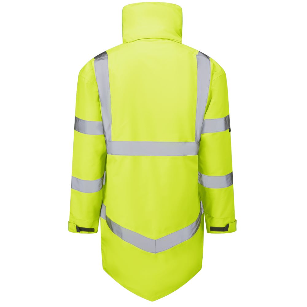 Leo Workwear Marwood Leo Ecoviz 4K Superior Baffle Lined Anorak Hi Vis