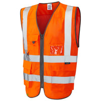 Leo Workwear Cobbaton Leo Ecoviz Mesh Superior Waistcoat Class 2 Hi Vis