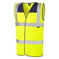 Leo Workwear Bradworthy Leo Ecoviz Bottle Yoke Waistcoat Hi Vis