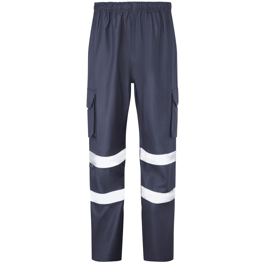 Leo Workwear Appledore Leo Ecoviz 4K Cargo Overtrouser Waterproof Reflective
