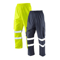 Leo Workwear Appledore Leo Ecoviz 4K Cargo Overtrouser Waterproof Reflective
