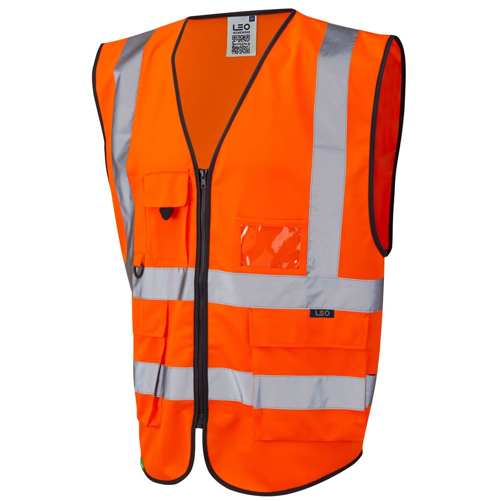 Leo Workwear Lynton Leo Ecoviz Superior Waistcoat