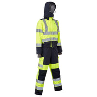 Leo Workwear Honeychurch Leo Ecoviz 10Kx Performance+ Womens Breathable 2-Part Coverall Hi Vis Stretch