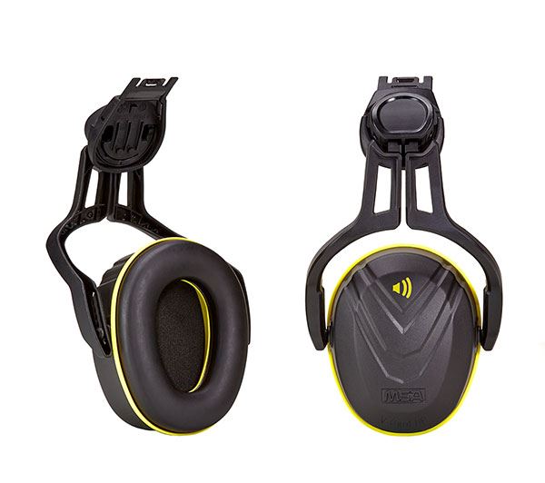 MSA V-Gard Helmet Mounted Ear Defender - Yellow Medium