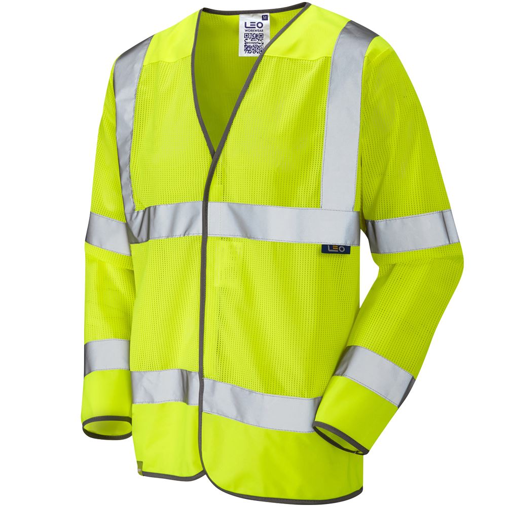 Leo Workwear Fremington Leo Ecoviz Mesh Sleeved Waistcoat