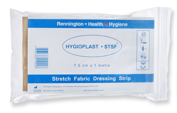 Hygioplast Dressing Strip Fabric (7.5cm x 1m) (10 Pack)